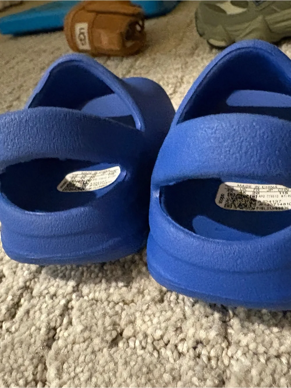 adidas Youth Royal Blue Slide Sandals